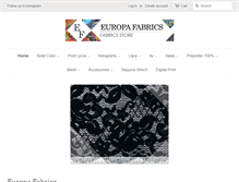 Tablet Screenshot of europafabrics.com